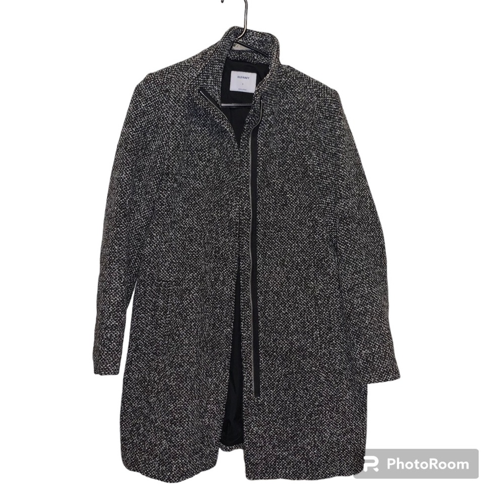 Old navy mock neck zipper pea coat